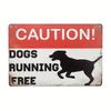 Aluminum Beware of Dog Sign for Outdoor Fence Gate Farm and Home or bar decoration signs made of tin material