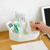 Creative New Desktop Corner Stationery Cosmetics Storage Box Four Grid Pen Lipstick Storage Box Household Stationery Holder