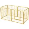 6 Panels Heavy Duty Dog Puppy Playpen Foldable Exercise Puppy Kennel Cage Heavy Duty Dog Exercise Fence for Cat Puppy Rabbits