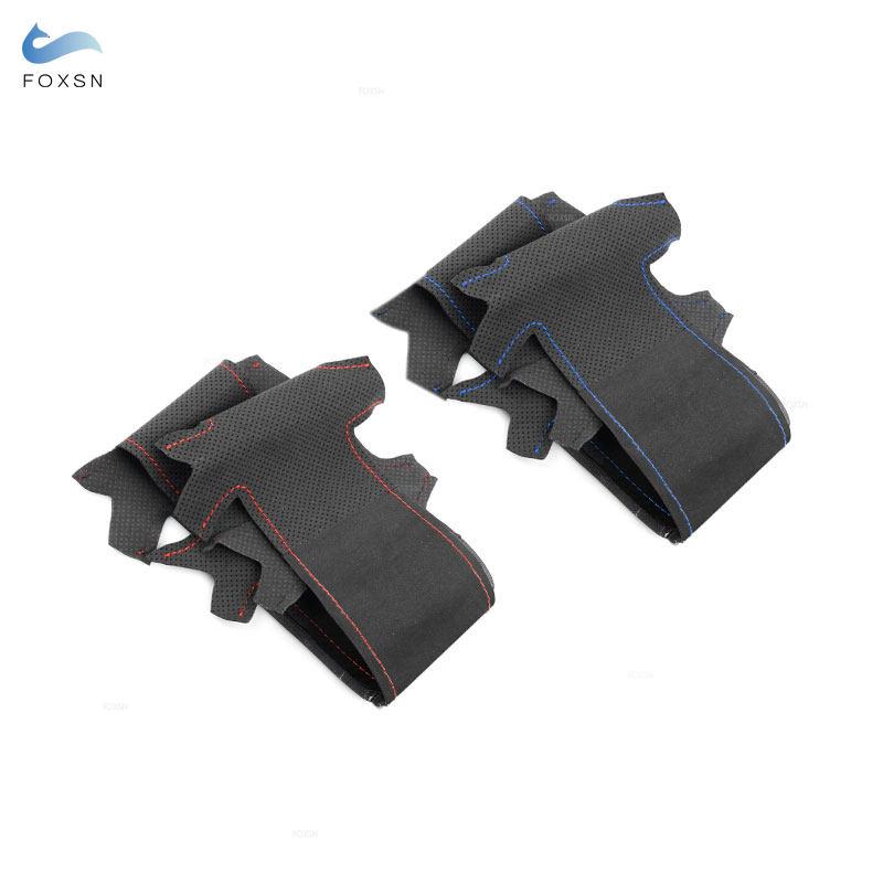 Car Steering Wheel Suede Perforated Leather Cover Trim For BMW M Sport F30 F32 F34 F36 F20 F45 F10 F12 F48 F25 F26 F15 F16