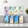 D-Dreamy G-Glow Vibe мультяшная девушка Чехол для телефона Для Samsung S25,24,23,22,30,21,10,9,Ultra,Plus,Lite,FE,4,5 G Мягкий черный чехол