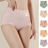 Women Korean Style Little Fresh Thin Breathable Elastic Lifting Buttocks Abdominal Tuck Briefs High Waist Seamless Underwear Knickers Women Intimates