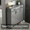 3-Door Entryway Sideboard with Drawers Modern Design Footwear Organizer Large Capacity Wide Countertop for Homeowners, Hallway