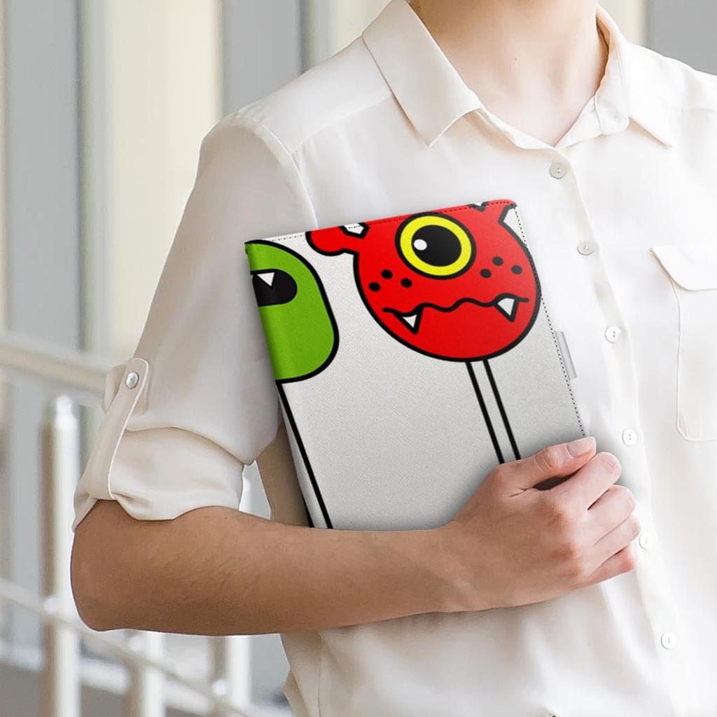 Igcase Fire HD 8 Released In Exclusive Case Notebook Type Cover Direct Paste Type Character Monster 003556 (8th Generation, 2018)