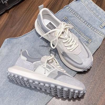 Модные теннисные кроссовки для женщин, сетчатые, дышащие, на шнуровке, женская обувь для ходьбы, новое поступление 2024 года в стильной рекламной акции с