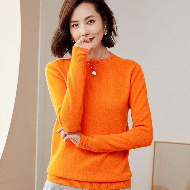 Женский свитер из 100% мериносовой шерсти, СОВРЕМЕННЫЙ НОВЫЙ кашемировый свитер SAGA, вязаный пуловер, зимний теплый женский джемпер, вязаный топ