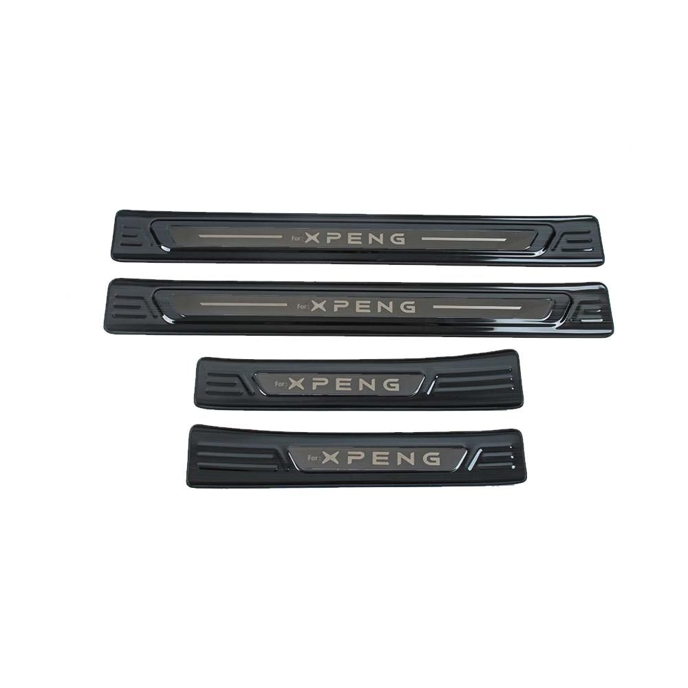 Для Xpeng P7 2025 Автомобильные накладки на пороги Защитные накладки Аксессуары Нержавеющая сталь Защита от царапин Декоративные наклейки 4 шт.