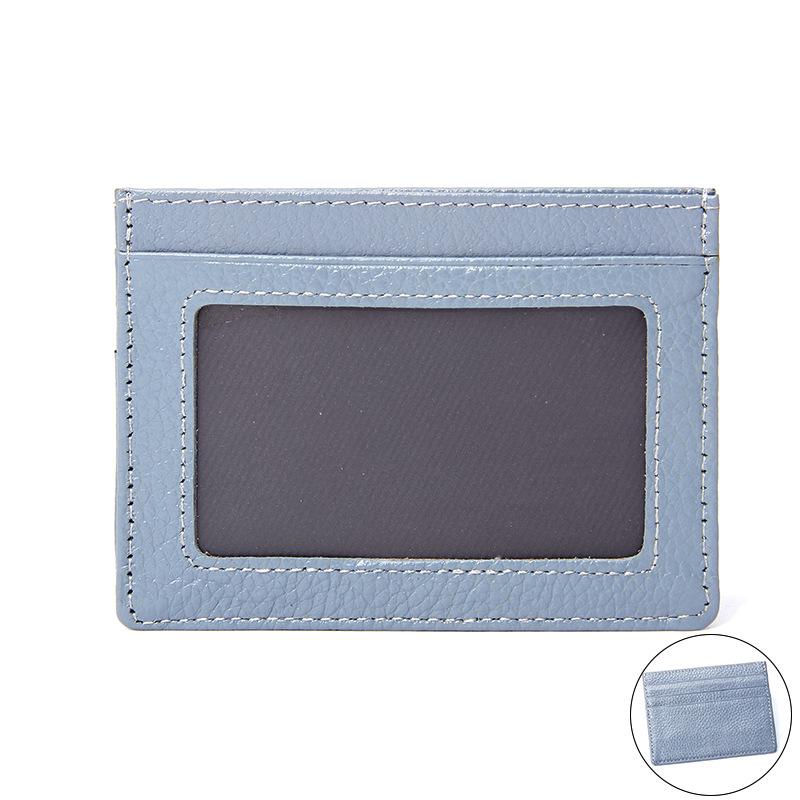 Кошелек из натуральной кожи для водительских прав и кредитных карт – ультратонкий кошелек из коровьей кожи для монет и кредитных карт