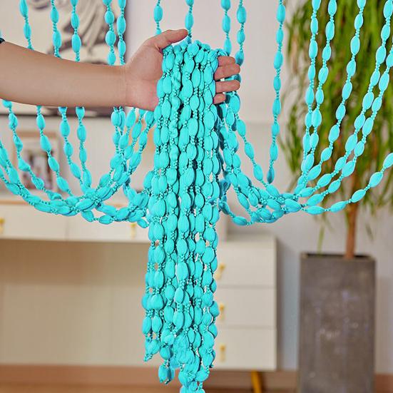 Нитяная дверная штора Мягкие шарики Кисточка Дверная штора Настенная панель Бахрома Жалюзи для окна Декоративная перегородка для дома Гостиная Задник Дверной проем