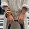Ingemark 4 Styles Y2K Boho Thick Resin Acrylic Bangles for Women 2026 New Fashion Geometric Irregular Bracelet Aesthetic Jewelry