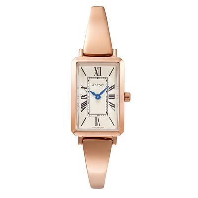 Авторизованный дистрибьютор [MATOW] Часы Matow женские Tsuki Gekka Square Rose Gold Cream mw003001
