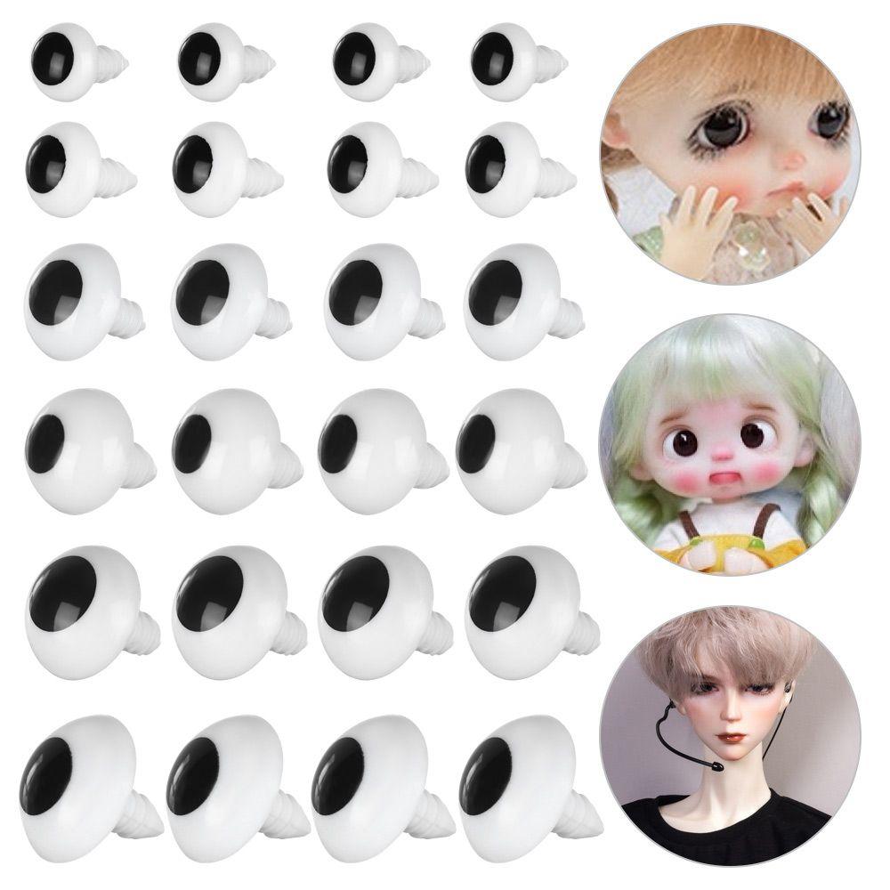 Plastic White&Black Stuffed Toys Parts Doll Eyes Craft Animal Puppet Accessories Safety Doll Eye