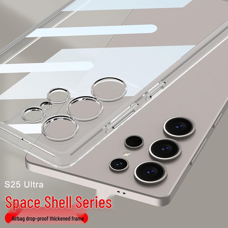 Прозрачный чехол для Samsung S25 Ultra: Однотонный, Модный, Простой, Защитный чехол