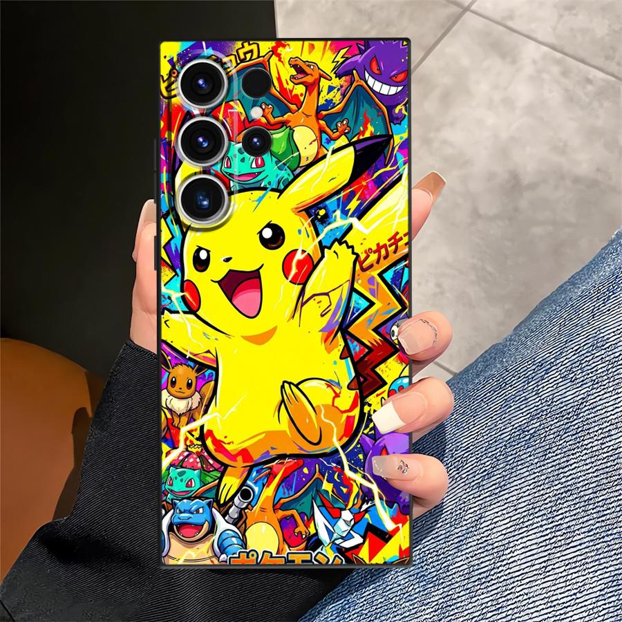 Чехол для телефона Funda для Samsung Galaxy S26 S21 FE S20 S25 Ultra S23 Note 20 Ultra 8 9 10 S10 S9 S24 Plus Горячий Аниме Покемон