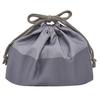 Monochrome Lunch Drawstring Bag, Charcoal Gray, 73649