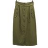 URBAN RESEARCH Long Length Tight Skirt FREE Khaki Women Used
