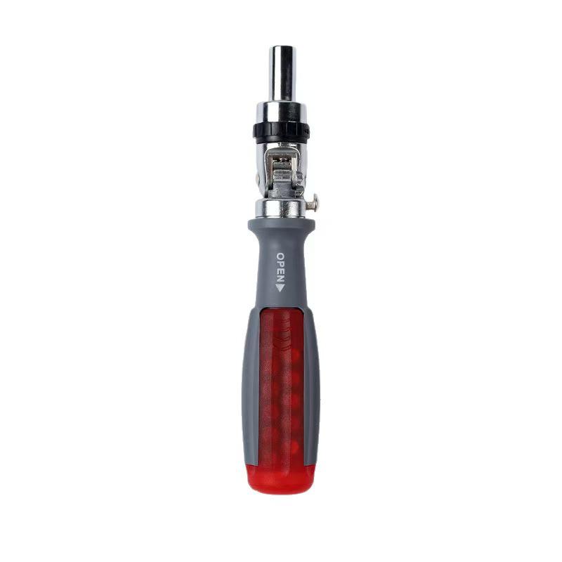 10-in-1 Multifunctional Ratchet Screwdriver Set: Phillips, Torx, Multi-angle, and Odd-shaped Bits with Sewing Machine Screwdriver