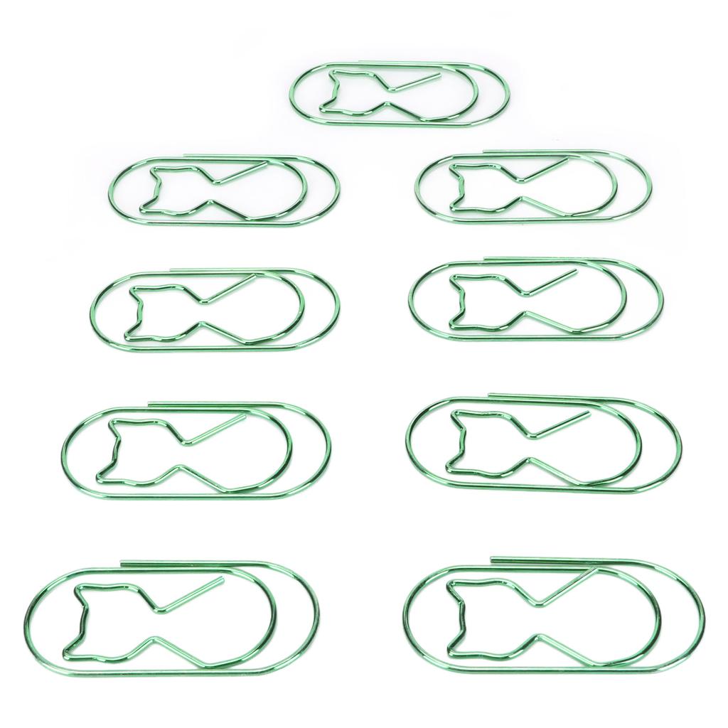 30 шт. скрепок для бумаг в форме железного кота, многофункциональная скрепка для бумаг для офисных инструментов для организации документов