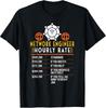 Funny T-Shirt for Network Engineers: Hourly Rate Humor