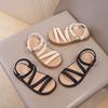 Girls Beach Shoes Non-slip Soft Sole Kids Sandals Soild Color Versatile 2025 Summer New Children Beach Sandal Comfort Breathable
