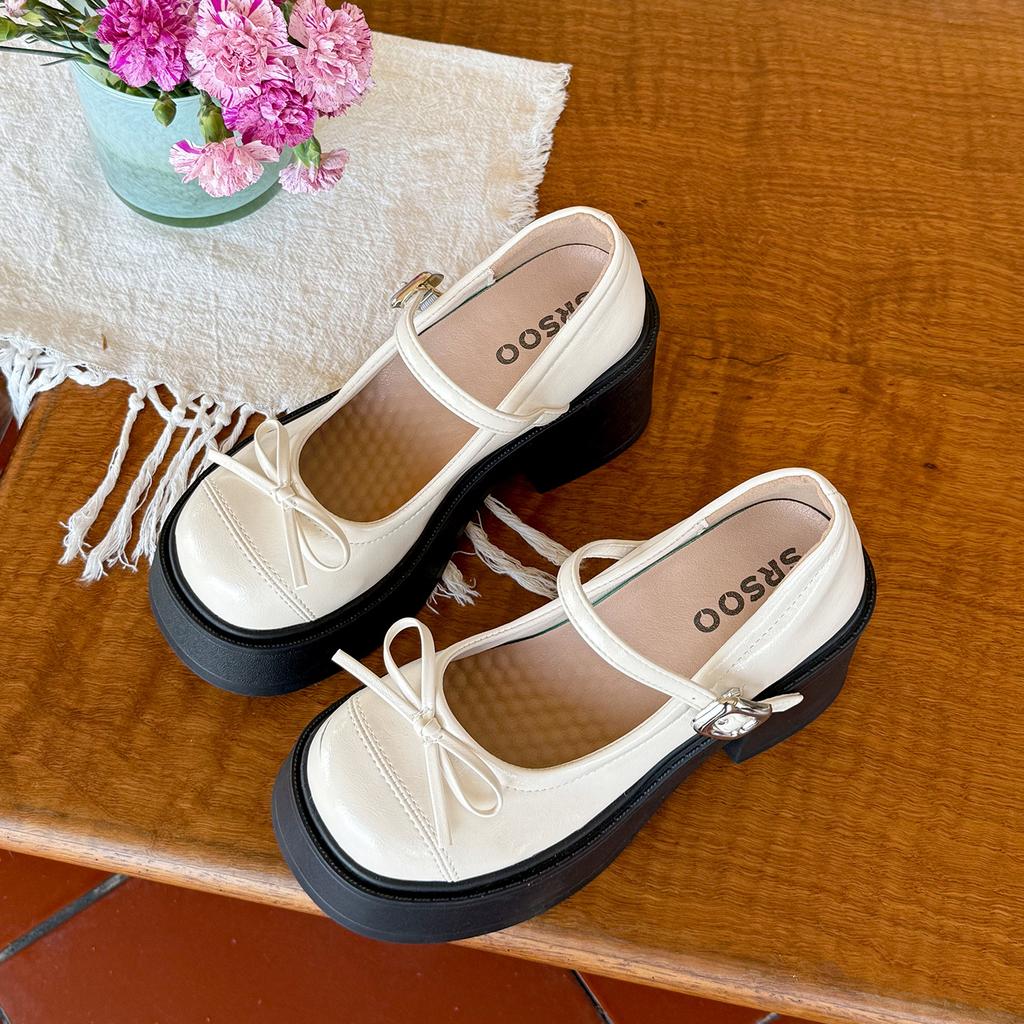 Серебристые французские ретро туфли-лодочки с круглым носком, толстым высоким каблуком, женские, новинка лета 2025, под юбку, JK, туфли Мэри Джейн