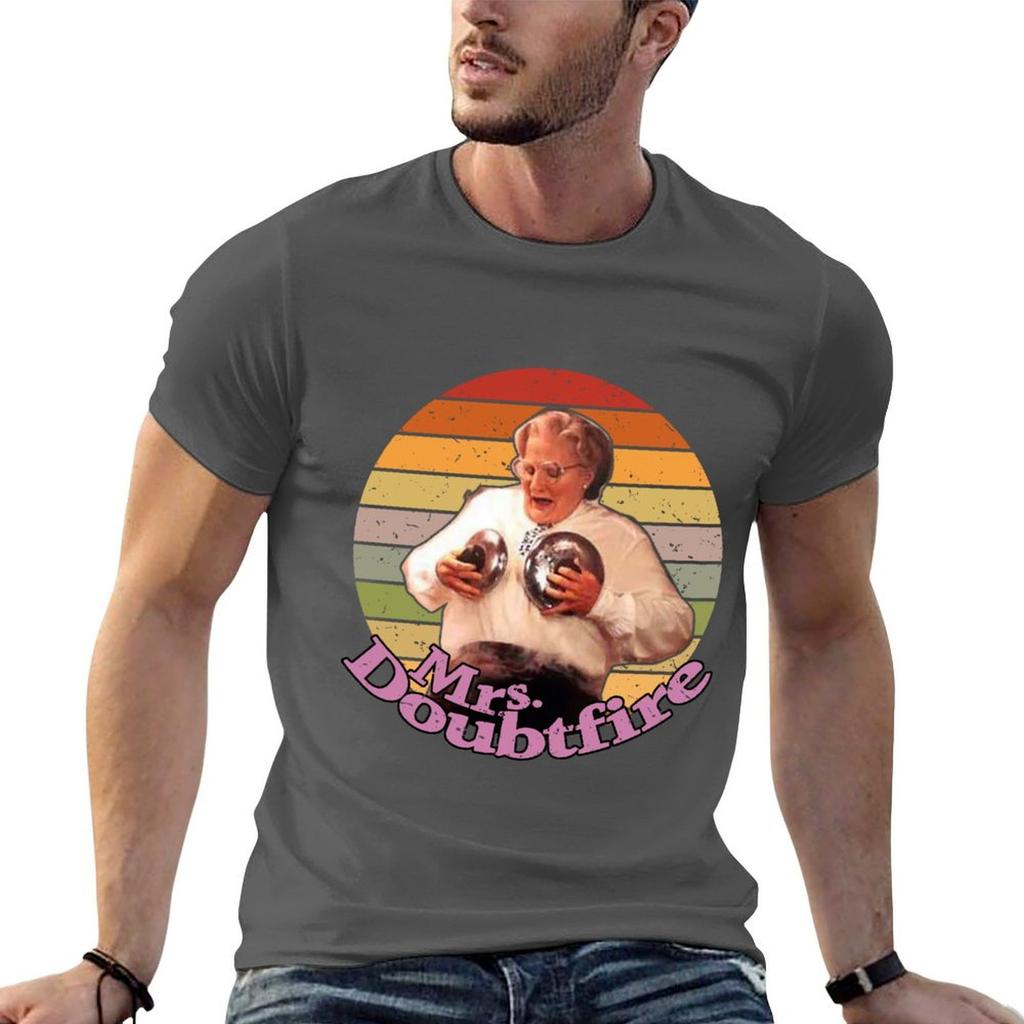 Mrs Doubtfire Tshirt Light Athletic Short Sleeve Tee Shirt
