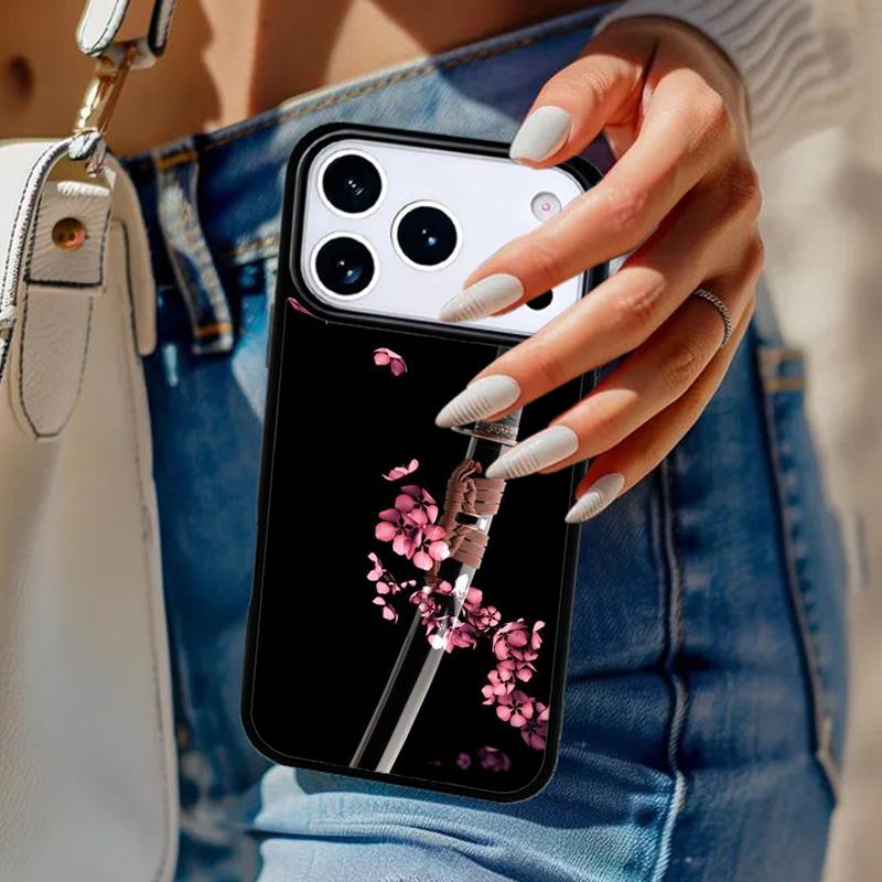 Чехол для телефона Japanese Samurai Katana для iPhone 17 Air 14 15 13 12 Max Чехол для Apple 14 15 16 16e 11 Pro Max Plus