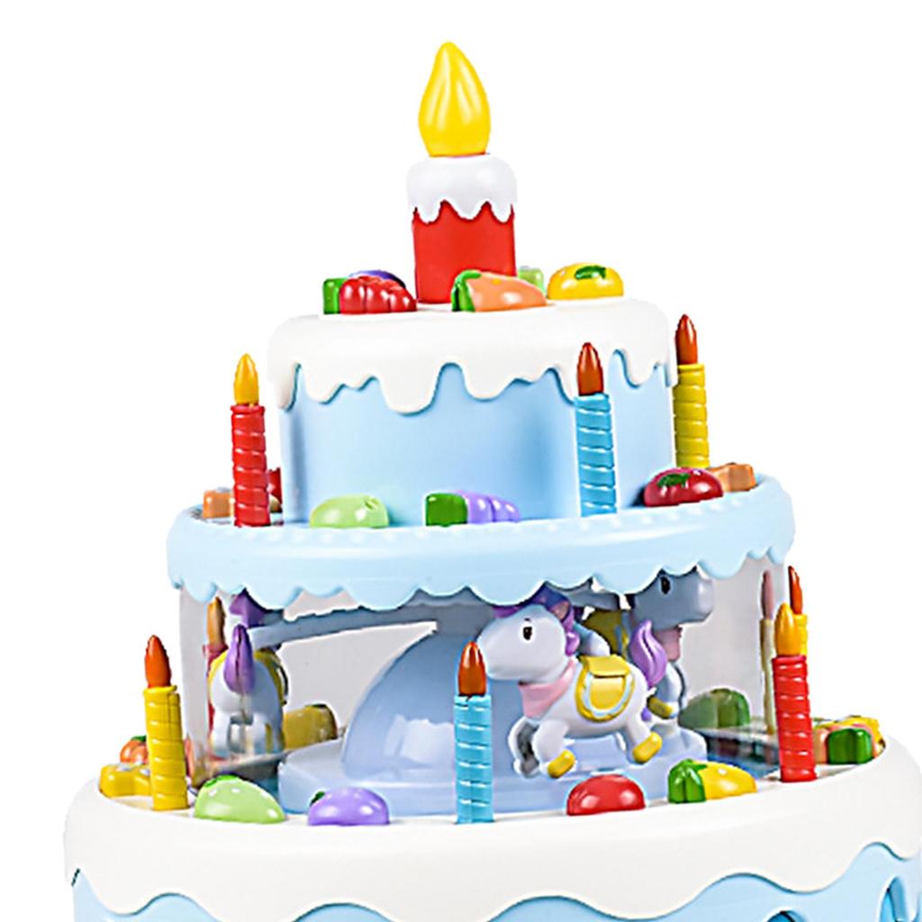 Birthday Cake Play, Making Wishes, Glowing Candles, Interactive Toy, Blowing Out Singing