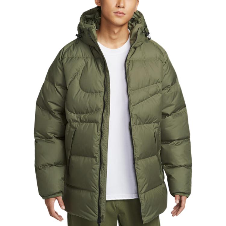 Nike FW25 Пуховик с капюшоном на молнии Удобный Простой Мужская верхняя одежда IH2378222