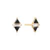 ANIA HAIE Triangle Black and White 925 Silver Stud Earrings E059-07G
