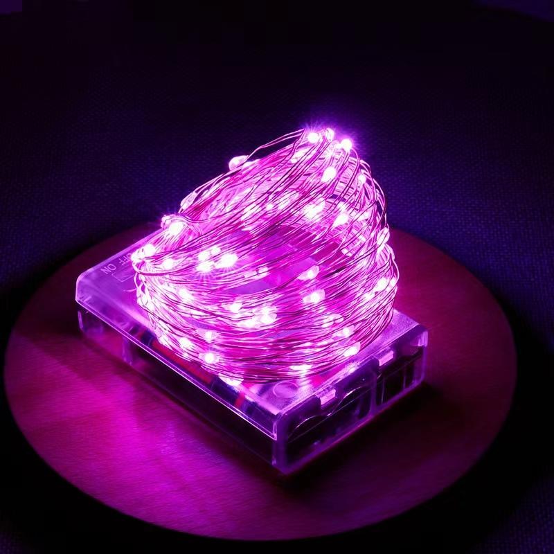 LED String Light 10M 5M 2M Fairy Lights Home Christmas 2024 Wedding Party Decor By 3*AA Battery Operated