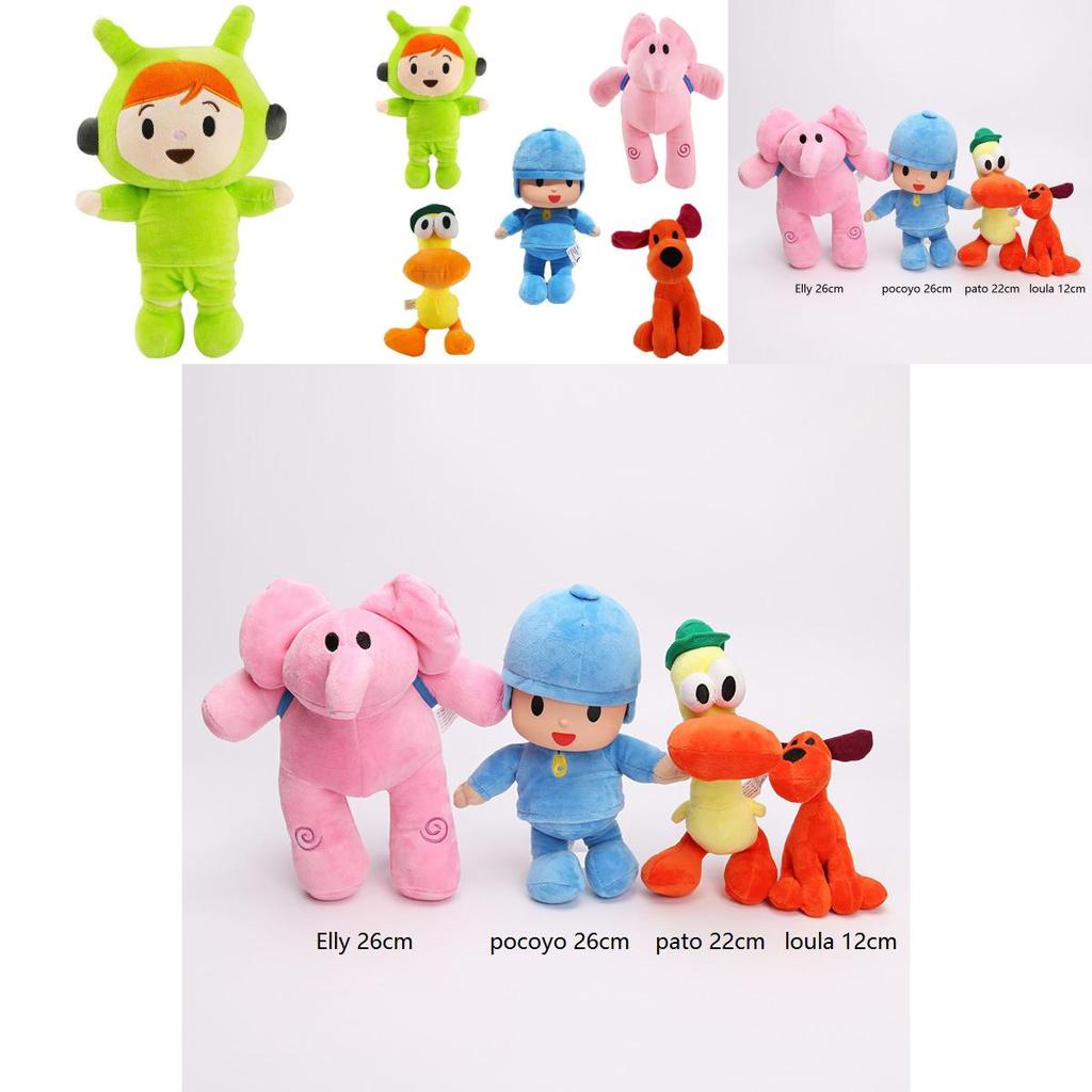 Высококачественная мягкая плюшевая игрушка-фигурка Pocoyo Elly Pato Loula Sleepy Bird Кукла Подарок для детей