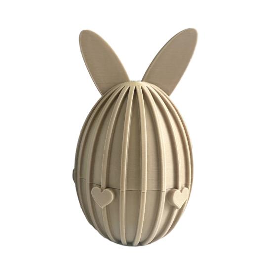 Заполняемое пасхальное яйцо, напечатанное на 3D-принтере, шарнирный гибкий пасхальный кролик с подвижными суставами для декора стола, наполнители для пасхальной корзины, подарки для детей и взрослых