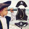 Pirate Costume Set Pirate Eye Patches Skull Pattern Pirate Hat Halloween Pirate Cosplay Accessories