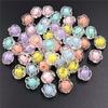 Multicolor for Bracelet Necklace Making Charms 11mm Fashion Creative DIY Jewelry Accessories Transparent Matte Pendants 20Pcs  Accessories