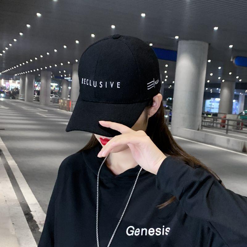 Бейсболка женская модная тенденция с вышитым оттенком корейская версия язычок универсальная шляпа Four Seasons уличная бейсболка с оттенком