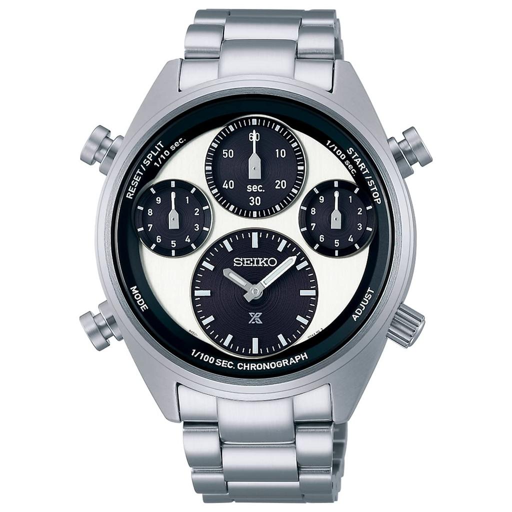 Часы Prospex Speedtimer Solar Chronograph с секундной стрелкой, белые, модель SBER001 [Seiko Watch], 1/100, мужские.