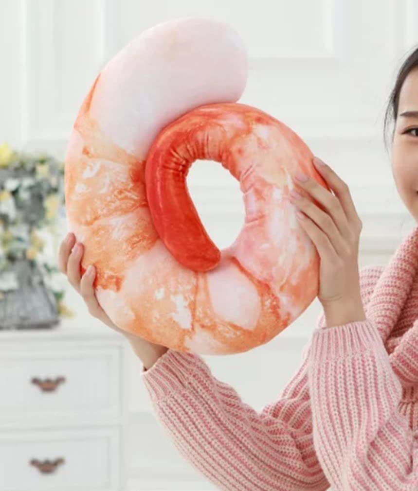 Подушка в виде сладкой креветки, подушка для шеи, подушка для обнимания, забавная подушка, путешествие, сон, еда, плюшевая игрушка, забавный предмет, мероприятие, вечеринка, подарок