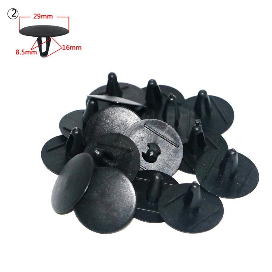 100 шт. смешанные автомобильные клипсы, пистоны для крыла и двери, нажимные клипсы, подкладка для автомобилей, зазубрины, пистоны, автомобильные крепежные элементы, аксессуары
