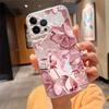 Розовый Эстетичный Чехол для Телефона Carcasa Funda Для iPhone 17 Pro Max Air 16 15 14 13 Pro Max 15 16 Pro 15Plus 16E Чехол