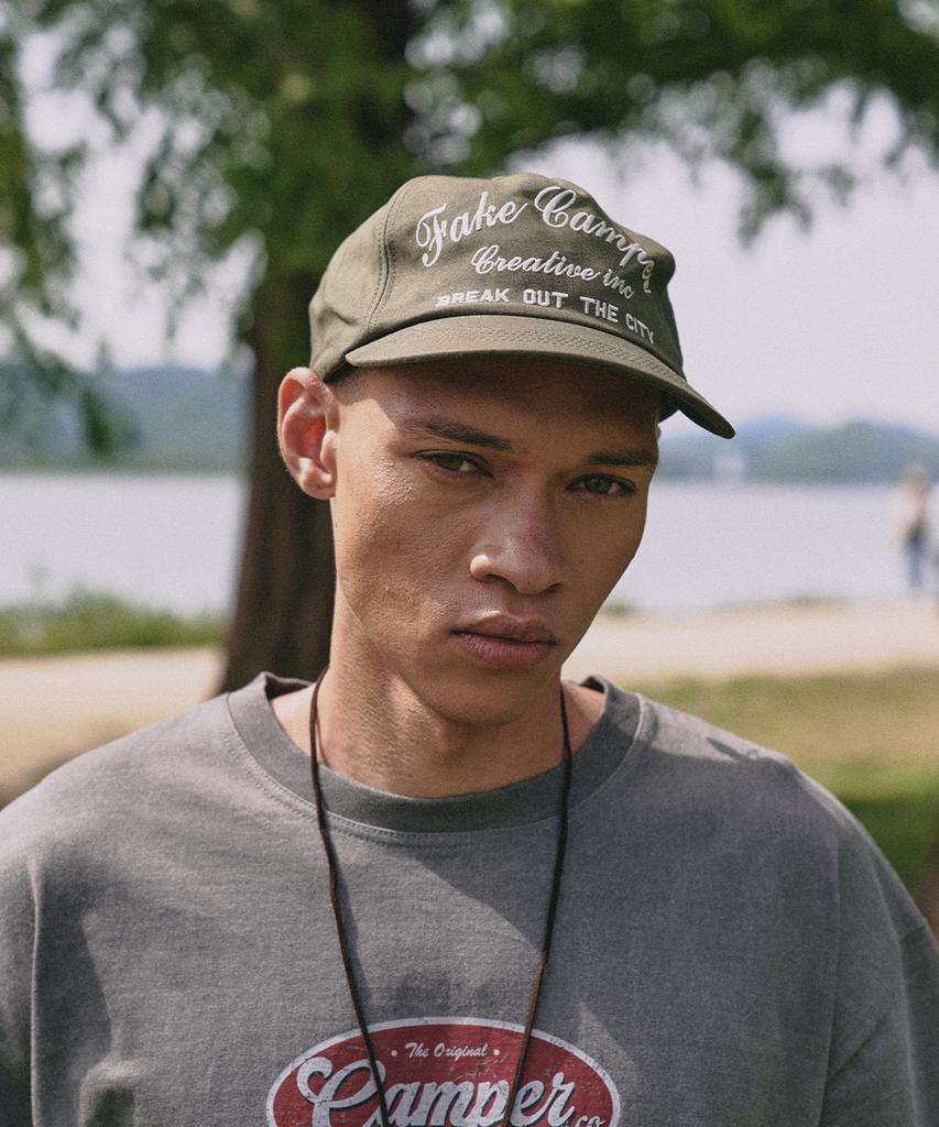 ФЕЙК CAMPER Script Camper Script Буквы Snapback [Хаки]