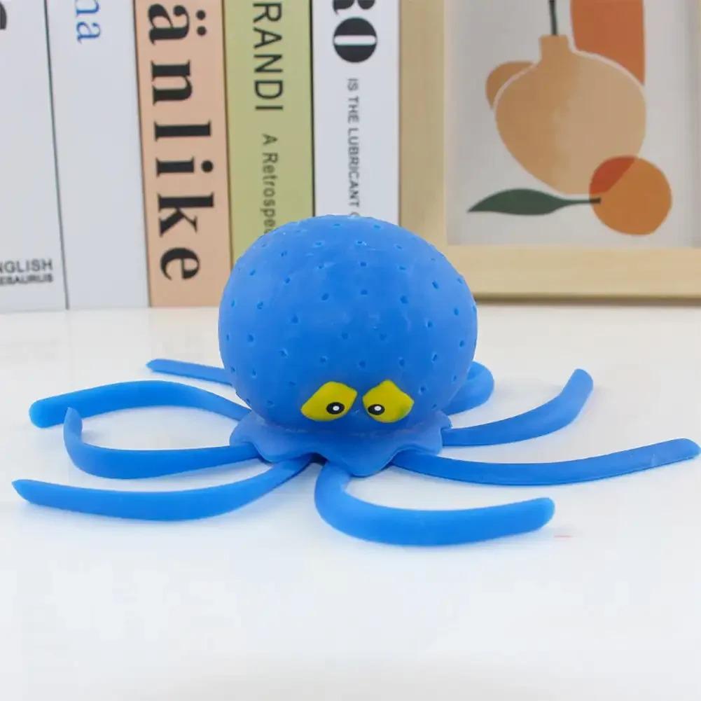 Игрушки Игрушки Губка для купания младенцев Впитывающая воду Осьминог Сжимающаяся Снятие стресса Летние игры в воде Игрушка для ванны для детей