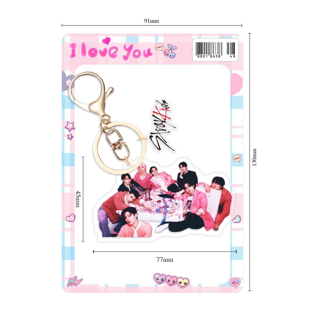 Stray Kids 'DO IT' Поддержка Звезды Двусторонний Акриловый Брелок-Подвеска Сделай Сам