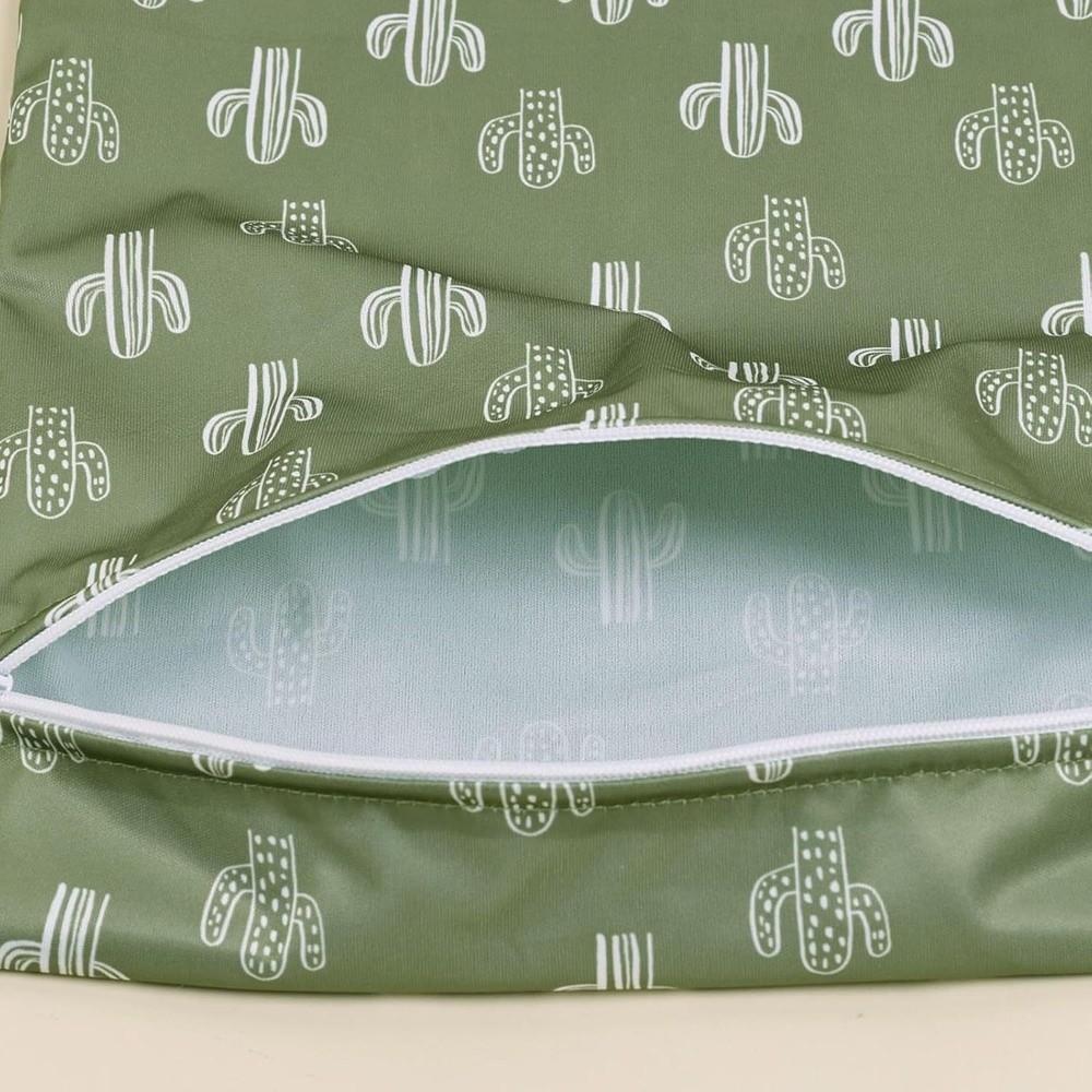 2pcs Reusable Printed Wet Dry Bag Waterproof Laundry Organizer Pouch for Yoga Gym