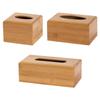 Wooden Tissue Box Modern Minimalist Design Tissue Box Holder Wood Tissue Case for Hotel Restaurant Hotel Office Easy-Refill