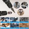 5 Pack Step Drill Bit & 5 Pack Countersink Drill Bit Set, Titanium Coated, 50 Sizes of Step Bit for Metal with Aluminum Case