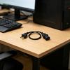 Силовой кабель NEMA1 15P (вилка) на IEC320 C13 (розетка) 40 см Шнур питания для ПК 40 см Подходит для надежной передачи энергии