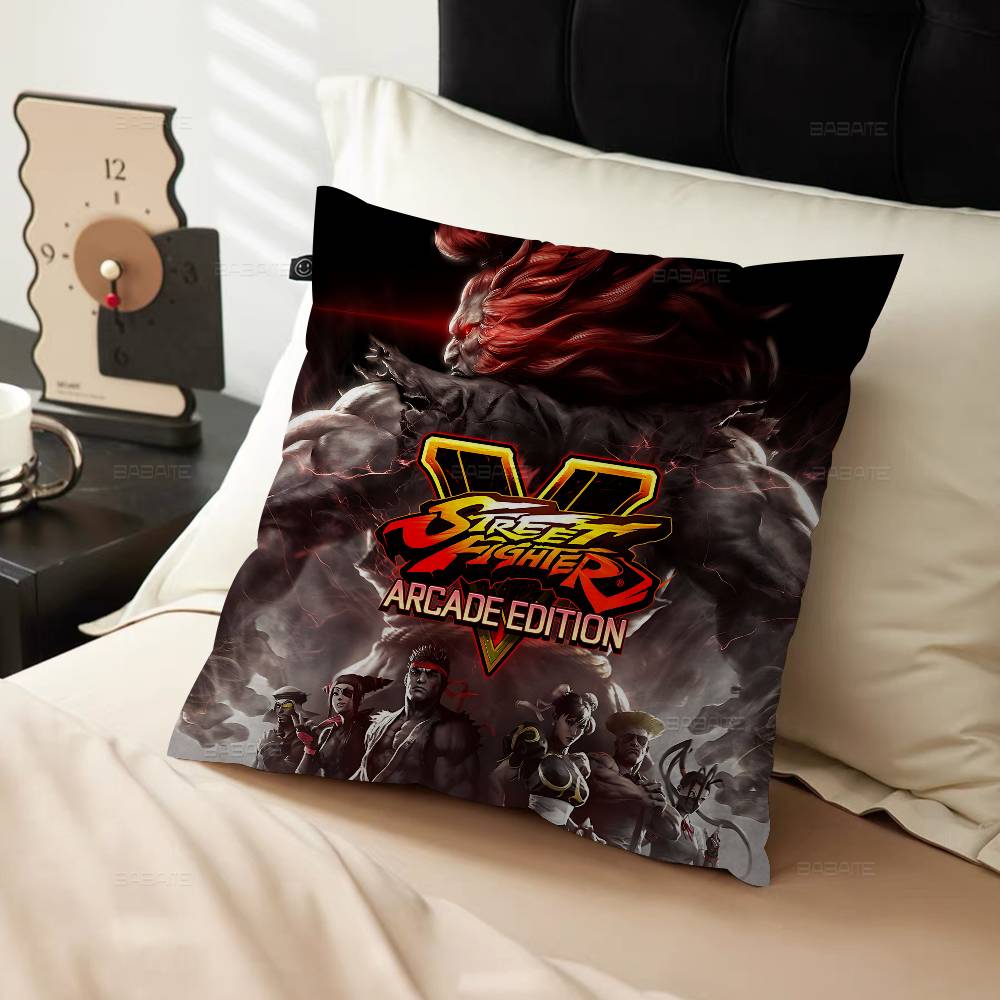 Game S-Street-F-Fighter Maple Design Cushion Cover Happy Autumn Harvest Decor Holiday Decorati Pillow Cover