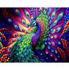 Frame Painting By Numbers For Adults Kits Peacock Animals Paint On Numbers Acrylic Kit For Diy Gift 40x50