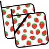 Vintage Floral Pot Holders Set of 2,Kitchen Heat Resistant Potholder for BBQ Cooking Baking,Food Hot Pad for Women Men